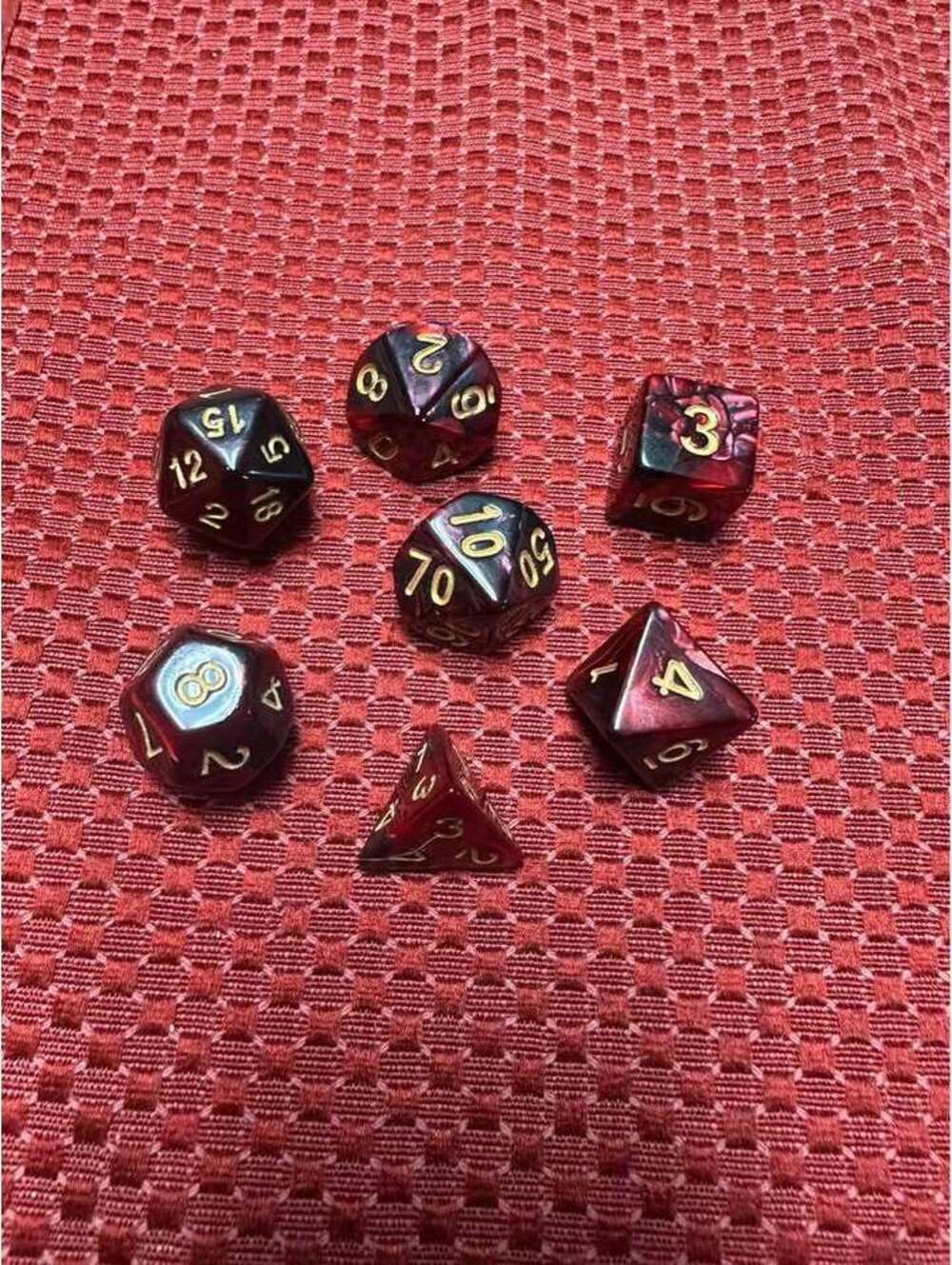 7-Piece dungeons and dragons  Dice Set